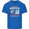Gildan T-Shirt In Cotone Leggero Per Uomini Del 58° Anniversario Di Matrimonio