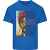 Gildan T-Shirt In Cotone Leggero Nera Con Amore Black Lives Matter Per Uomo
