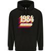 Big On Birthdays Felpa Uomo Originale Anni '80 80% Cotone Retro 42 Anni