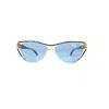 PERSONAL occhiali da sole vintage donna anni 80 MADE ITALY plastica lente blu PERSONAL