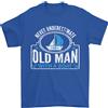 Gildan Un Uomo Anziano con Una Barca Marinaio Vela Divertente T-Shirt 100% IN Cotone