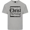 Gildan Cristo Forte Cristianesimo Cristiano Gesù God Uomo Cotone Leggero T-Shirt