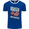 Fruit of the Loom Death Races Flat Track Moto Biker Uomo Ringer T-Shirt FotL