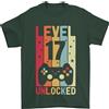 Gildan T-Shirt Da Uomo Livello Up Per 17 Anni Compleanno 100% Cotone