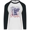 Fruit of the Loom Its Tutti About The Carbone Divertente BBQ Griglia Uomo L/S Baseball T-Shirt