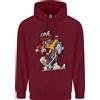 lovetshirts Felpa Da Uomo Biker Santa One Night Out Natale Moto 80% Cotone
