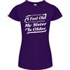 Gildan My Sister Is Anziani 30th 40th 50th Compleanno Donna Minuta Taglio T-Shirt