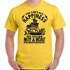 Vela T-Shirt Uomo Divertente Yacht Barge Stretto Velocità Nave Navy Shabby Buy A