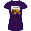 Gildan Ho Schiacciato 100 Giorni Di Scuola Monster Truck T-Shirt Donna Taglio Petite
