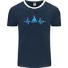 Fruit of the Loom Maglietta Ringer Divertente Per Capitano Di Barca A Vela ECG Uomini FotL