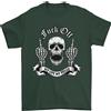 Gil dan Fook Spento My Life Rules Teschio Dito Flip T-Shirt 100% Cotone