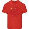 Gildan Maglietta Per Bambini Con Bandiera Cinese Di Torn China Football