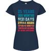 Gildan T-Shirt In Taglia Petite Per Donne Di 25 Anni - Compleanno 25