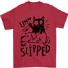 Gildan Egli ad Aletta a Cat Murdering Un Cane Divertente T-Shirt 100% IN Cotone