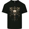 Gildan T-Shirt Leggera In Cotone Con Ali E Teschio Cosmico