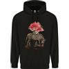 lovetshirts Felpa Da Uomo In Cotone All'80% Con Acquerello Di Zebra E Albero