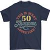 Gil dan 50th Compleanno 50 Anno Vecchio Stupenda Looks Like T-Shirt 100% Cotone