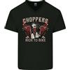 Gildan Choppers Ride To Bike Outlaw Biker Moto Uomo T-Shirt In Cotone A V