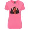 Gildan Devil Woman Chitarra Death Heavy Metal Rock T-Shirt Donna Taglio Ampio