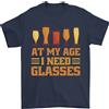 Gildan Birra Occhiali Divertente Alcol Old Età T-Shirt 100% Cotone