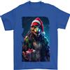 Gildan T-Shirt Natalizia Uomo T-Rex In 100% Cotone