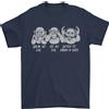 Gildan Cuffie DJ Drum And Bass Monkeys Maglietta Uomo 100% Cotone