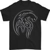 Gildan Un Tribale Dragon Stile Tatuaggio T-Shirt 100% IN Cotone