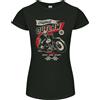 Gildan T-Shirt Originale Outlaw Moto Biker Donna Taglio Petite
