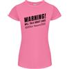 Gildan Attenzione Parlerà Di Auto T-Shirt Donna Taglio Petite