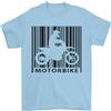 Gildan Moto Codice a Barre Motociclista T-Shirt 100% IN Cotone