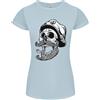 Gildan Old Sailor Skull Capitano Di Vela T-Shirt Donna Taglio Petite