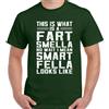 Gildan Scorreggio T-Shirt,Fart Smella Smart Fella Divertente da Uomo T-Shirt Papà