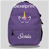 WESTEX Zainetto bambina Trekking Unisex Personalizzato qualsiasi nome Unicorno Zaino gi
