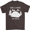 Gildan Home Is Where The Tenda È Divertente Campeggio T-Shirt 100% Cotone