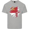 Gildan T-Shirt In Cotone Leggero Torn Flag Da Uomo