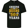 Gildan 50th Compleanno 50 Età Divertente Alcol Uomo Cotone Leggero T-Shirt