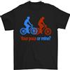 Gil dan Tuo Pace O Miniera Divertente Ciclismo Ciclisti T-Shirt 100% Cotone