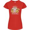 Gildan Festa Come Un Vichingo THOR ODINO VALHALLA T-Shirt Donna Taglio Petite