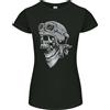 Gildan T-Shirt Donna Taglio Petite Teschio Biker Outlaw Moto