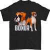 Gildan Boxer Illustrazione Cane T-Shirt 100% Cotone