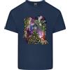 Gildan T-Shirt In Cotone Per Uomini Con Gatti E Albero Di Natale