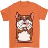 Gildan Un Simpatico Cane con Una Cuore Segno T-Shirt 100% Cotone