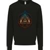 Awdis Felpa Con Cappuccio Illuminati Eye Con Fiamme Conspirazione Fantasy Uomo