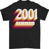 Gildan T-Shirt Originale Per Il 25° Compleanno Retro 2001 Uomo 100% Cotone