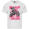 Gildan Braaap Stupenda Motocross Motox Dirt Bike Femminile Uomo Cotone Leggero T-Shirt