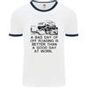 Fruit of the Loom Una Brutta Giornata Di Off Roading 4X4 Tutti I Terreni Maglietta Ringer Da Uomo
