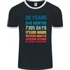 Fruit of the Loom T-Shirt Ringer Per Uomo Di 20 Anni Per Il 20° Compleanno FotL