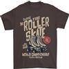 Gil dan Roller Skate Rétro Skate Stivali T-Shirt 100% Cotone