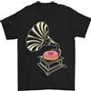 Gil dan Grammofono Donut Musica Dj Vinile Divertente T-Shirt 100% Cotone