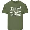 Gildan Mio Padre È Anziani 30th 40th 50th Compleanno Uomo Cotone Leggero T-Shirt